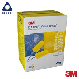 [3M311-1250B] Tapón auditivo descartable 3M™ E-A-RSoft™ Yellow Neons™ con cordón (caja de 200 pares)