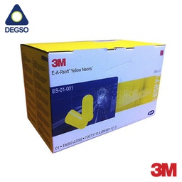 [3MES-01-001B] Tapón auditivo descartable 3M™ E-A-RSoft™ Yellow Neons™ sin cordón (caja de 250 pares)