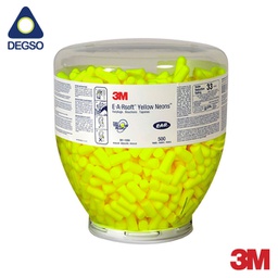 [3MPD-01-002] Botella de tapones auditivos descartables 3M™ E-A-RSoft™ Yellow Neons™ para dispensador (500 pares)