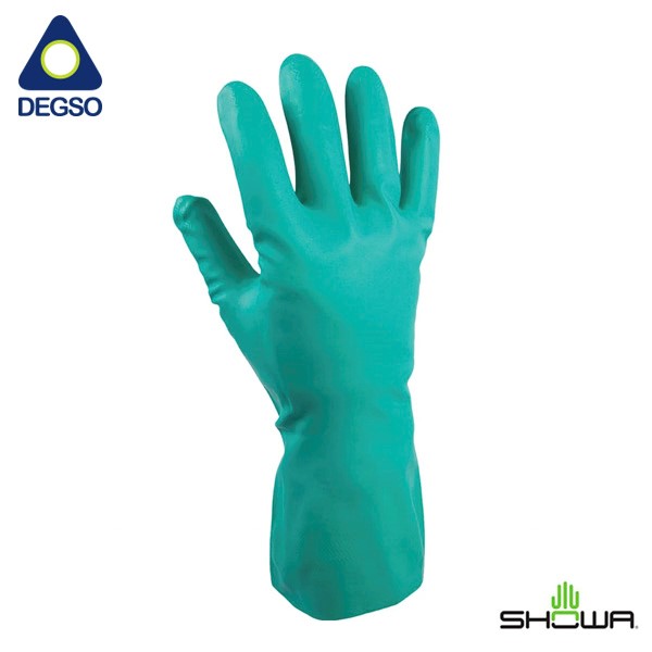 Guante de nitrilo para químicos SHOWA® NM11 (Funda de 12 pares)