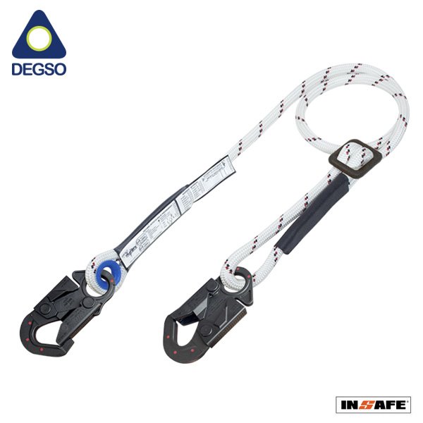Eslinga de Posicionamiento Regulable en Cuerda con Ganchos ¾ Dieléctricos
