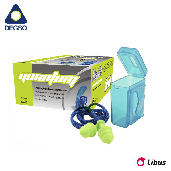 Tapón auditivo reutilizable con estuche LIBUS® QUANTUM (caja de 100 unidades)