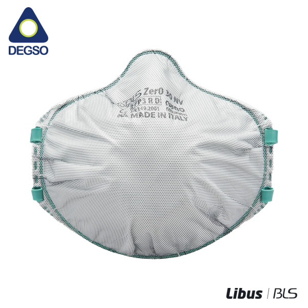 Respirador BLS Zer030 NV para partículas FFP3 R D (caja de 10 unidades)
