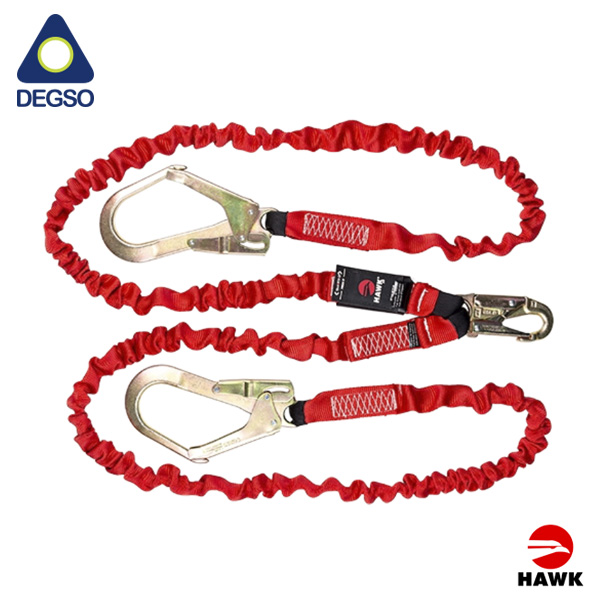 Línea de vida doble brazo elastizada de 1,8 m HAWK® 671P_180 (EN)