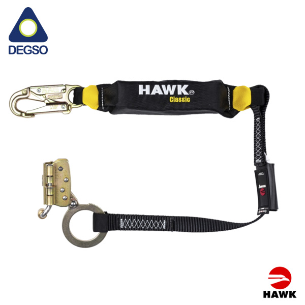 Arrestador de caída de 0,90m para cuerda de 5/8" con paquete absorbedor HAWK® 601SCN (EN)