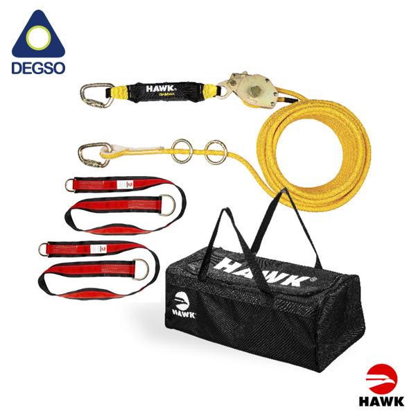 Kit de línea de vida horizontal HAWK® KC H03-75FT (EN)