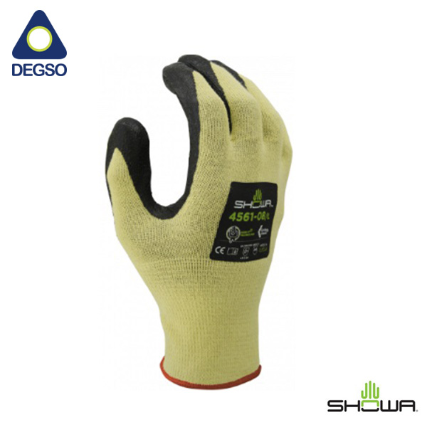 Guante anticorte y resistente al calor con palma de espuma de nitrilo SHOWA® 4561