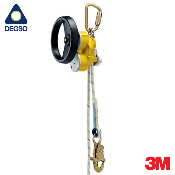 Sistema de dispositivo de rescate y descenso 3M™ DBI-SALA® Rollgliss™ R550 con rueda de rescate 3327275, amarillo, 84 m (275 pies)