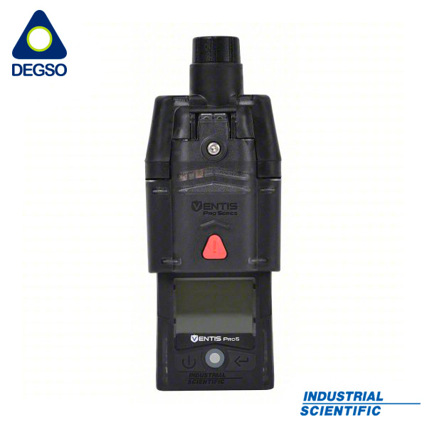 Monitor de gases Ventis Pro5 configurado para CO2/CH4 (IR), H2S, H2, con bomba, sin estuche