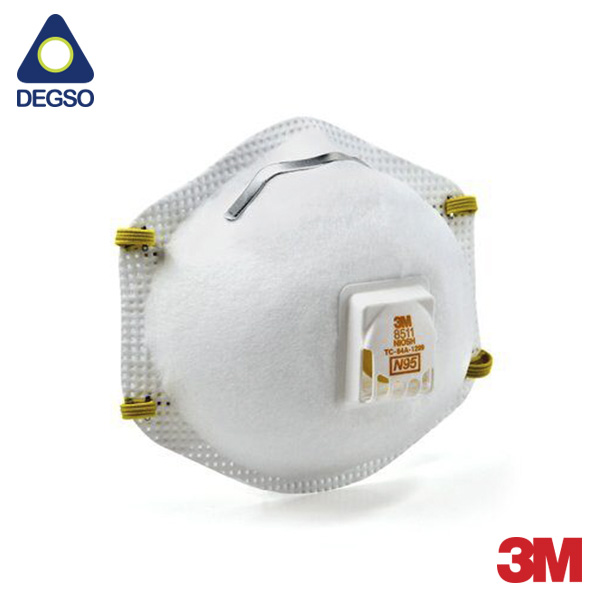 Respirador valvulado 3M™ 8511 para partículas N95 (caja de 10 unidades)