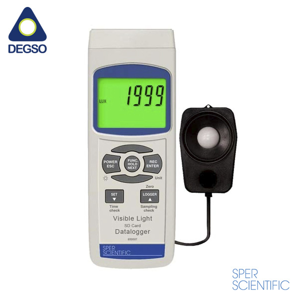 Luxómetro de luz visible con tarjeta SD, incluye certificado de calibración ISO IEC/17025