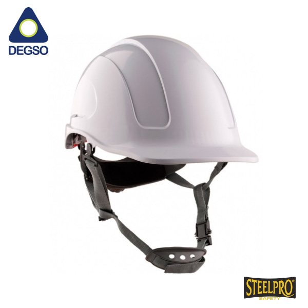 Casco Steelpro mountain tipo II clase E y G Blanco