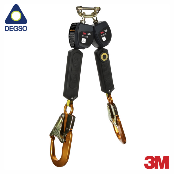 Auto retráctil 3M™ DBI-SALA® Nano-Lok™ de rápida conexión y brazos gemelos tejido de 6 pies (1.8 m)