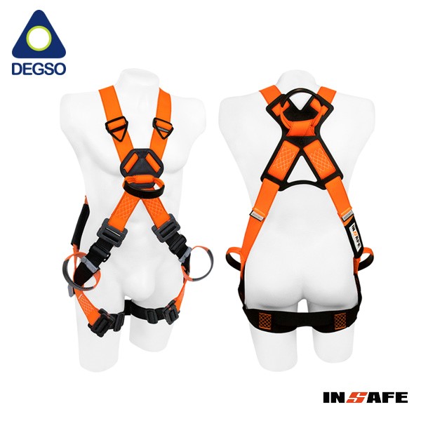 Arnés de 4 argollas en reata dieléctrico