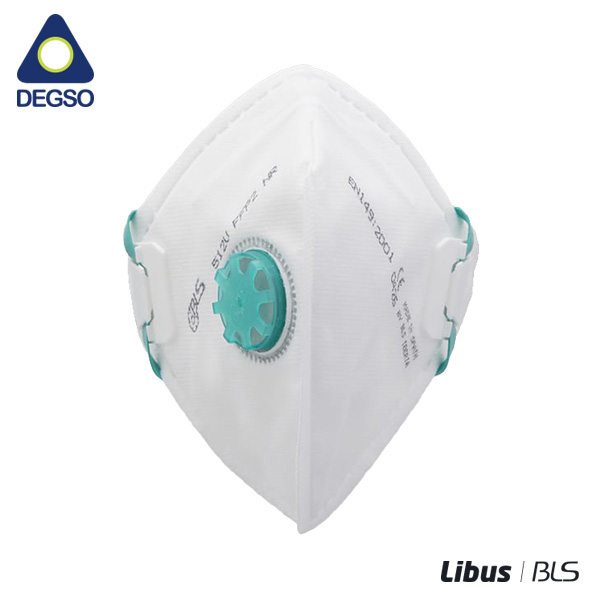 Respirador desechable valvulado vertical FFP2 NR D con elásticos deslizantes (caja de 20 unidades)