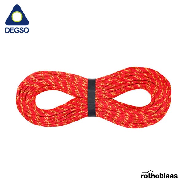 Cuerda estática roja de 60 m y diámetro 10.5 mm ROPE4