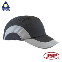 [JSP282-ABR170-12] Gorra de seguridad JSP Hardcap™ A1+, color negro/gris, visera de 7 cm