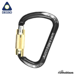 [RBAS3057] Mosquetón de acero tipo D autobloqueante XXLSTE