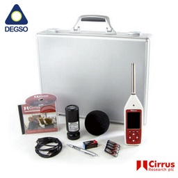 [CICK171C] Kit calibrador acústico y sonómetro Optimus Green Clase 1, banda de octavas 1:1 y 1:3, ruido tonal