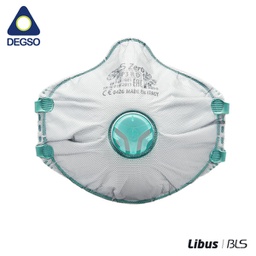 [BLSZer030] Respirador valvulado BLS Zer030 para partículas FFP3 R D (caja de 10 unidades)