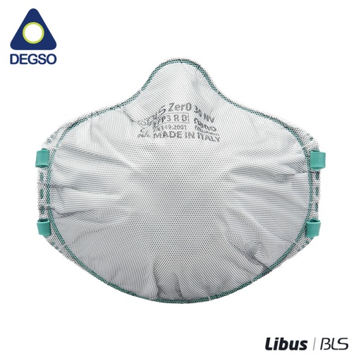 Respirador BLS Zer030 NV para partículas FFP3 R D (caja de 10 unidades)