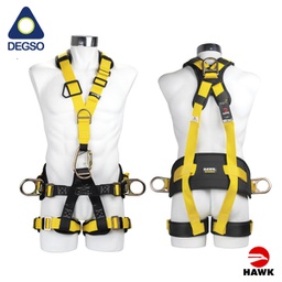 [HAWK403-S/L] Arnés 5 anillos en y con acolchado en espalda HAWK® 403