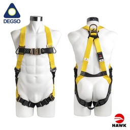 [HAWK451P-S/L] Arnés 2 anillos en H con hebilla de ajuste rápido en pecho HAWK® 451P