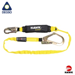 [HAWK651-1.80] Línea de vida simple de 1,8 m con gancho grande diámetro de apertura 50 mm HAWK® 651-1.80