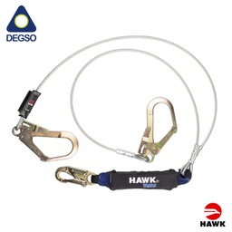 [HAWK671L-1.80] Línea de vida doble brazo de cable 1/4" HAWK® 671L-1.80 (EN)