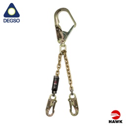 [HAWK692YG-STD] Eslinga de posicionamiento de cadena con gancho giratorio y conector HAWK® 692YG-STD