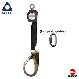 [HAWKH/RWR-M 6ft] Retráctil personal simple de cinta de1,8 m HAWK® H/RWR-M
