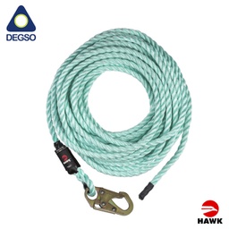 [HAWK101PSC-200FT] Cuerda semi-estática de POLYSTEEL (60 m) de largo HAWK® 101PSC