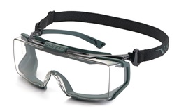 [UN5X2030500] Sobregafa Univet 5X2 clara Hybrid con banda, patillas y recubrimiento VPLUS UV400