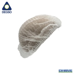 [DGGQM-013] Cofia desechable blanca tipo acordeón (paquete de 2000 unidades)